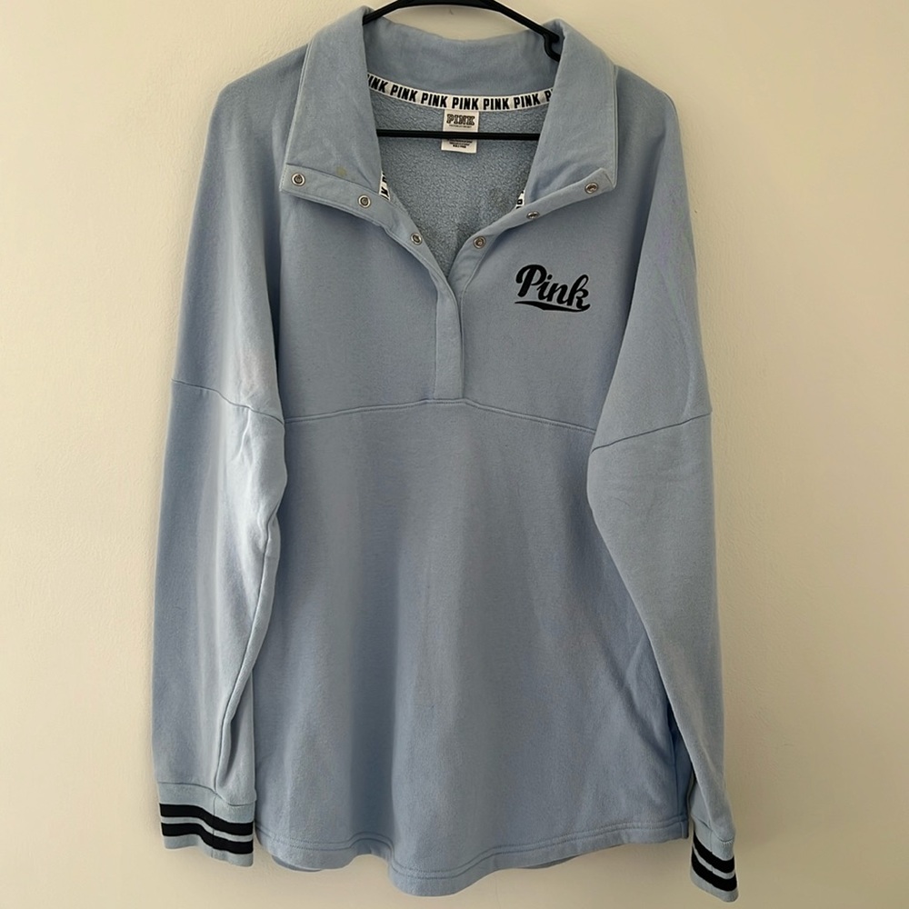 PINK 1/4 Snap Pullover